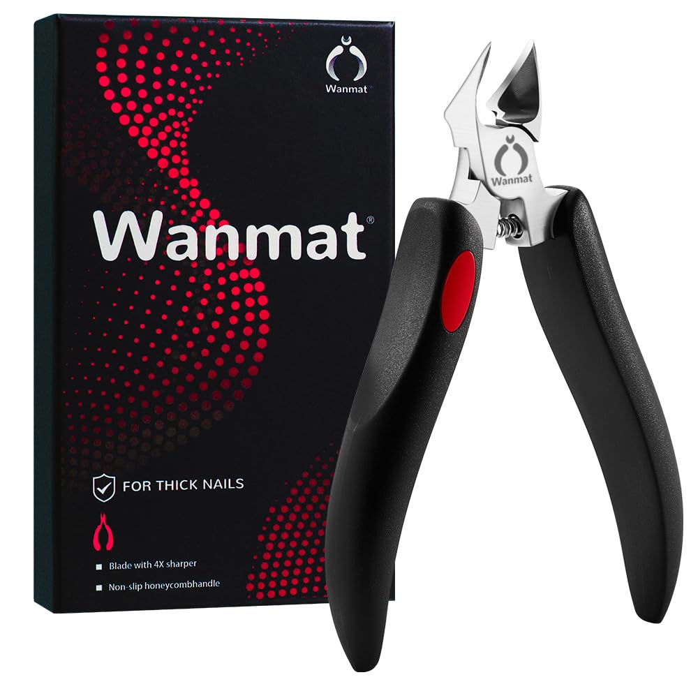 Wanmat toe nail clipper for ingrown nails with precise edge trimming