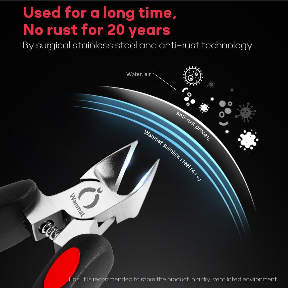 Wanmat precision blade ensures clean cuts with minimal nail damage