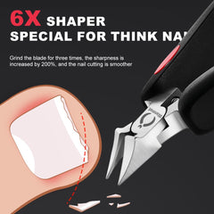 Wanmat clipper for thick nails enabling robust, effortless trimming