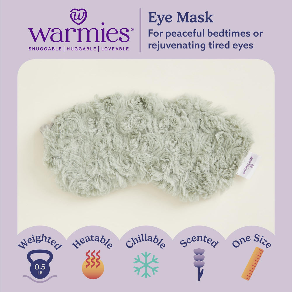 Warmies eye mask lavender-scent close-up for calming aroma