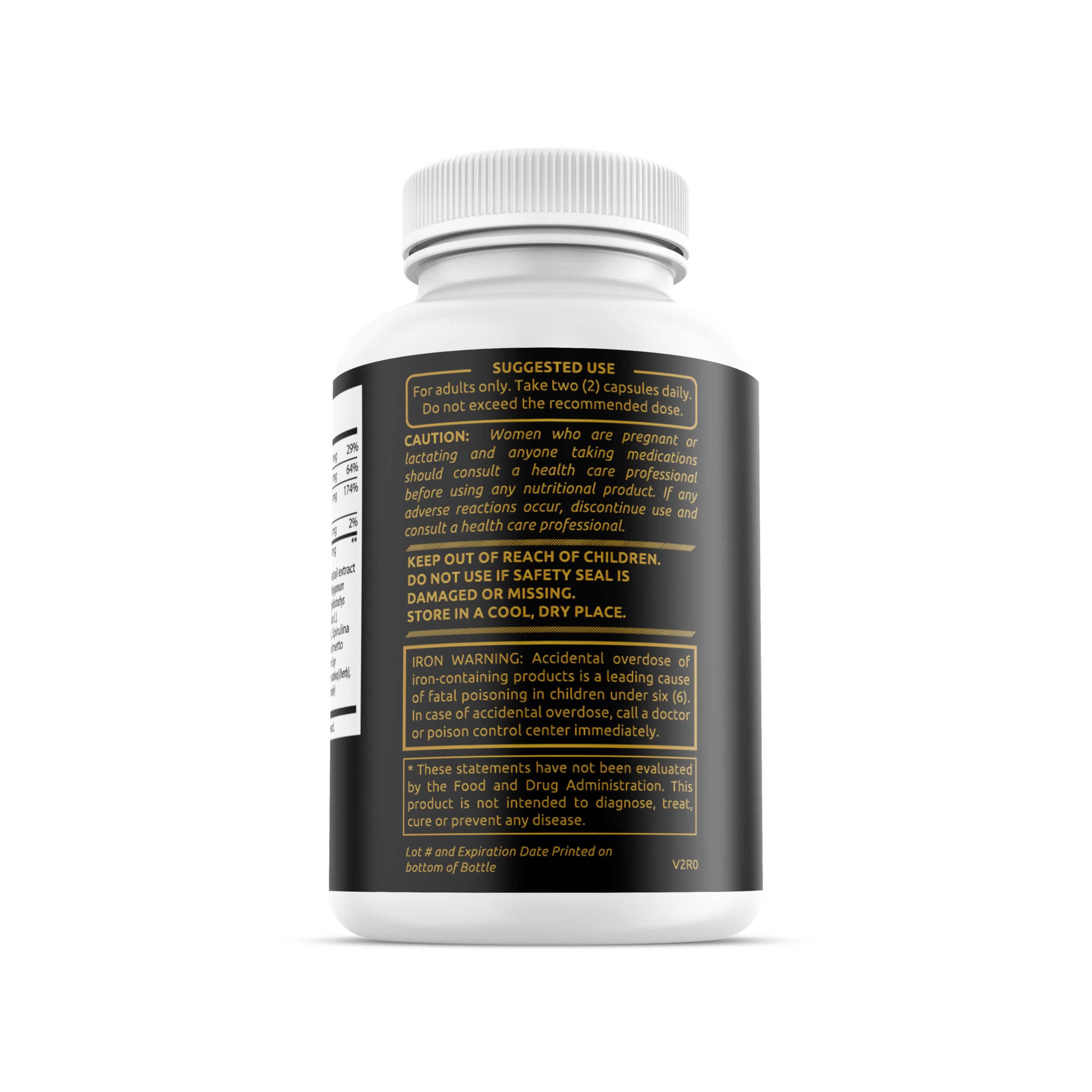 Warped Wellness Vümm Goddess capsules packaging highlights premium formula