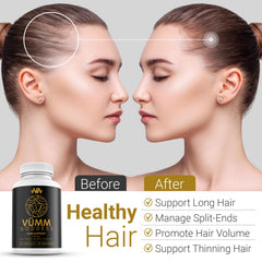 Warped Wellness Vümm Goddess hair strands with resilient shine