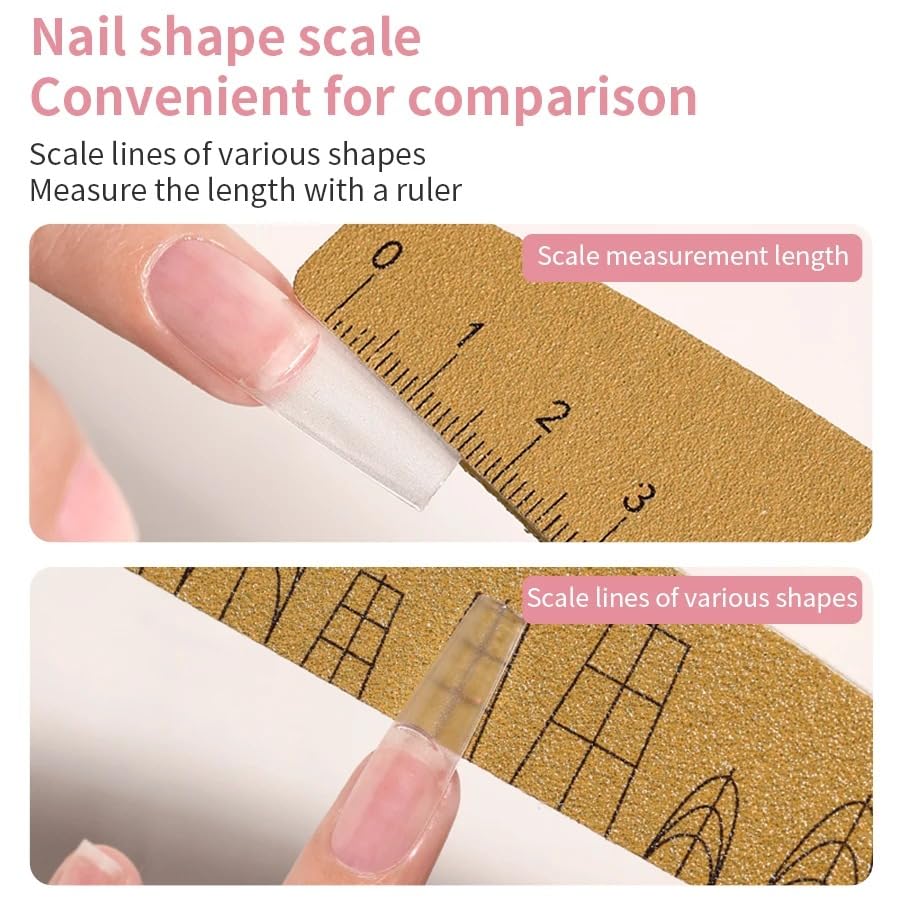 Washable wooden emery board buffer close-up highlights sturdy core for long-lasting use