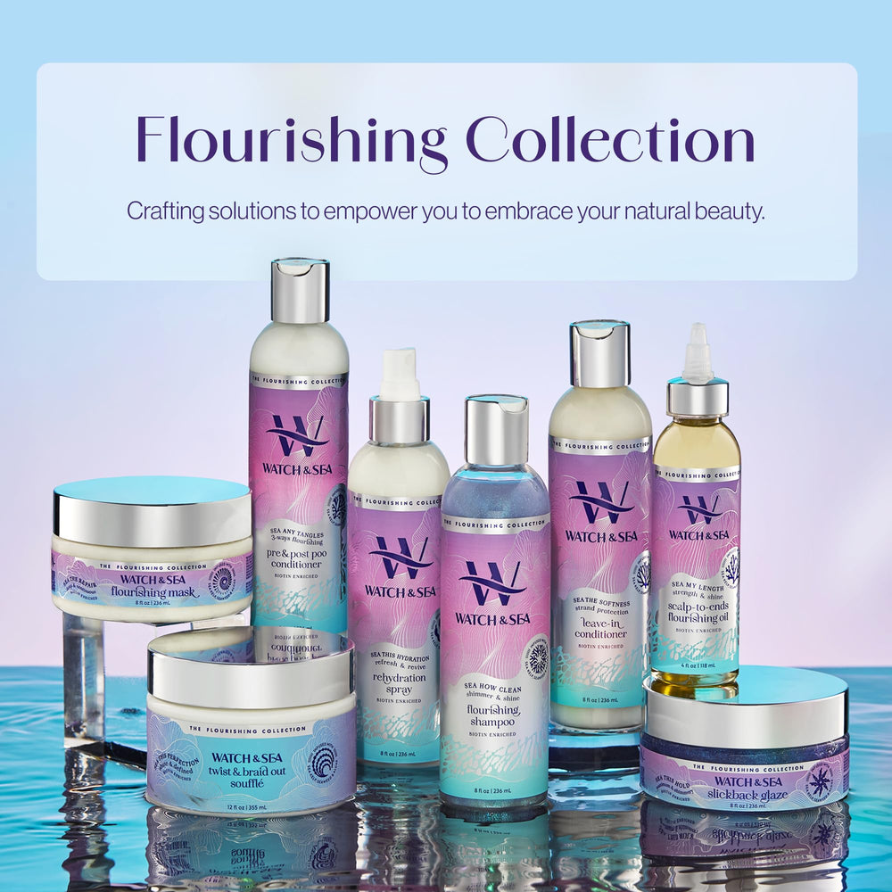 Watch & Sea Twist & Braid Out Soufflé twist-out ready styling on damp hair