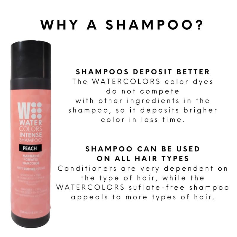 Watercolors Peach color refresh brightens tones between salon visits