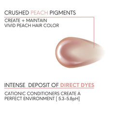 Watercolors Peach finished hair shine and soft feel after use