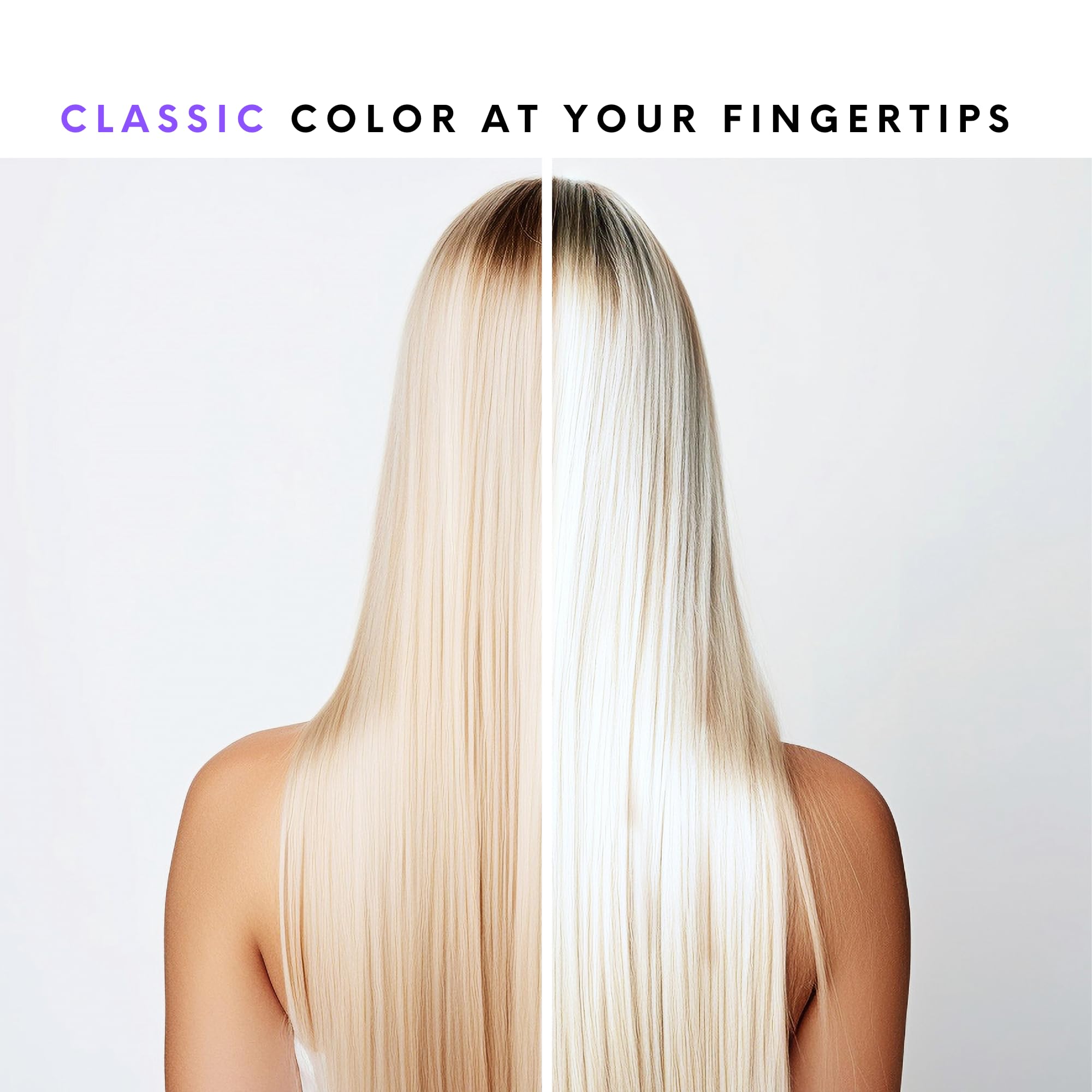 Watercolors tone maintenance color enhancers depict effortless color upkeep and shine.