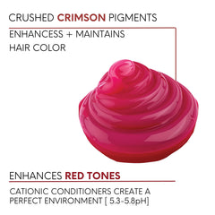 Watercolors Crimson Splash direct-dye pigments deliver vibrant temporary color.