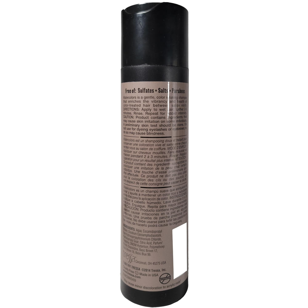 Watercolors Crimson Splash hair color result shows bright, on-tone strands.