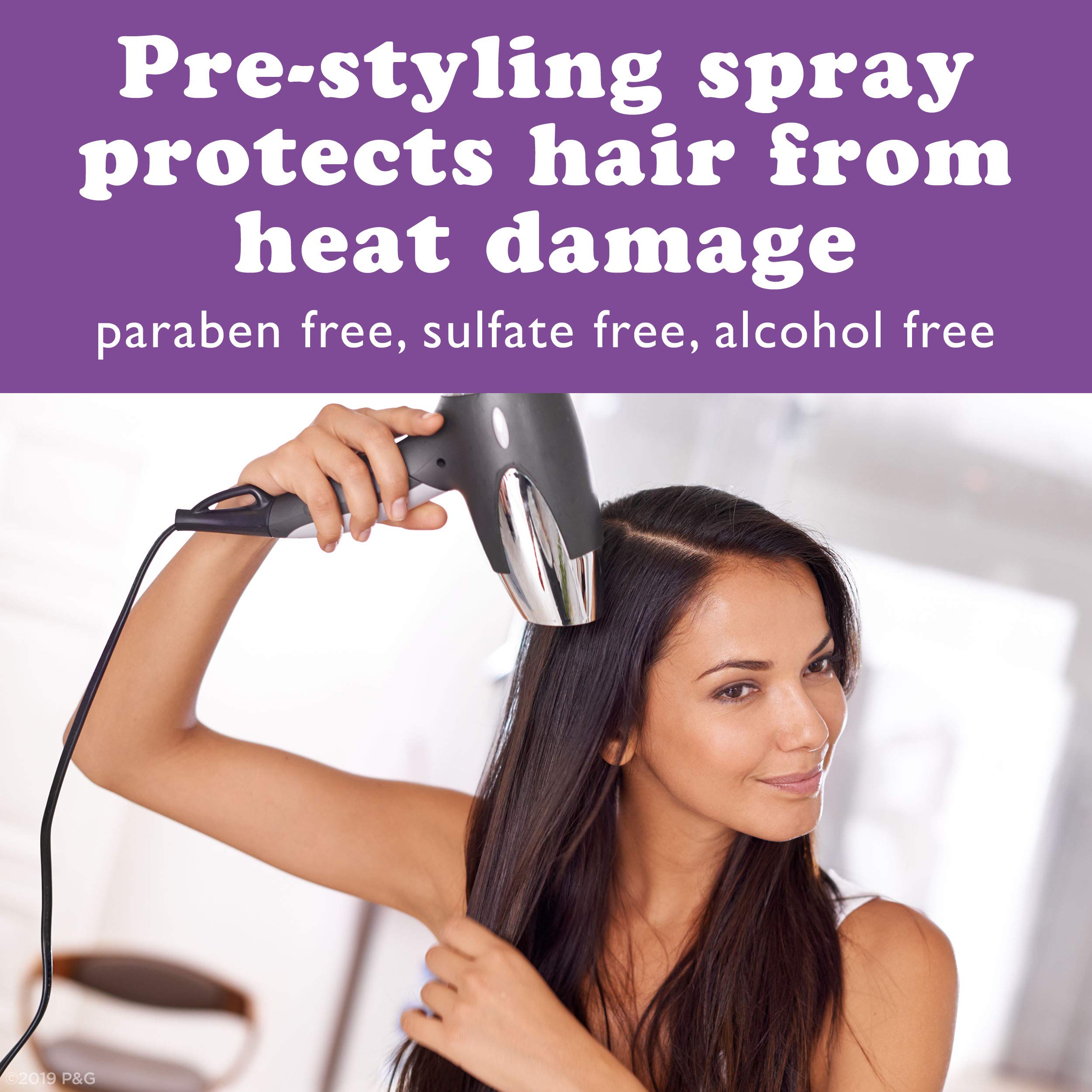 Waterless Heat Shield helps refresh styles after workouts or gym sessions.