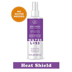 Waterless Heat Shield provides quick styling without water for busy mornings.