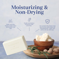 Wavertree & London French triple milled soap technique for long-lasting moisture.