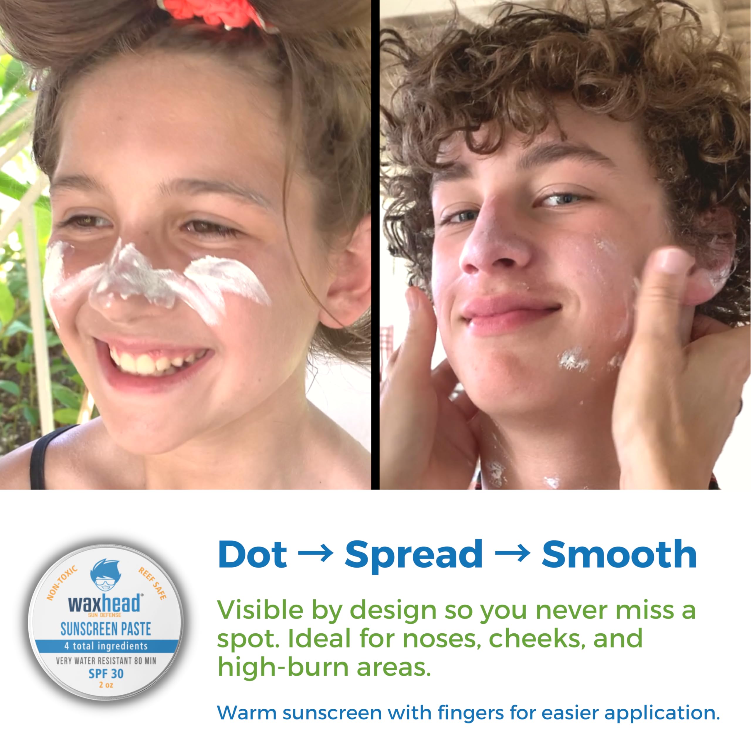 Waxhead four-ingredient formula highlights simple, food-grade components for sensitive skin.