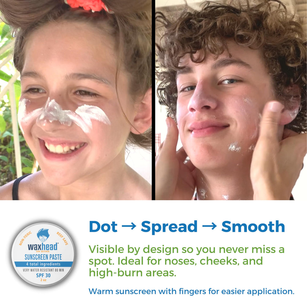 Waxhead four-ingredient formula highlights simple, food-grade components for sensitive skin.