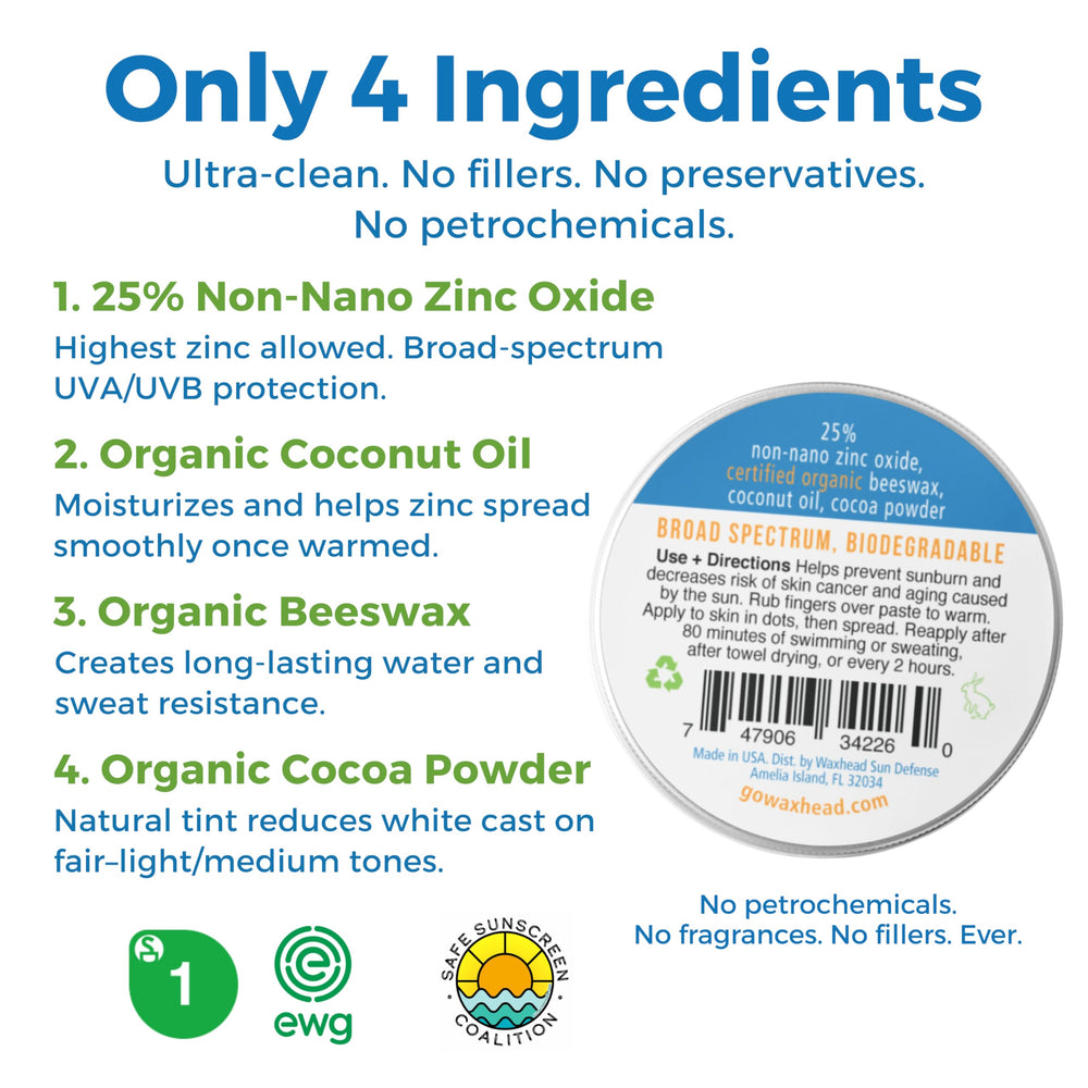 Waxhead skin-tone tint helps visibility on fair skin
