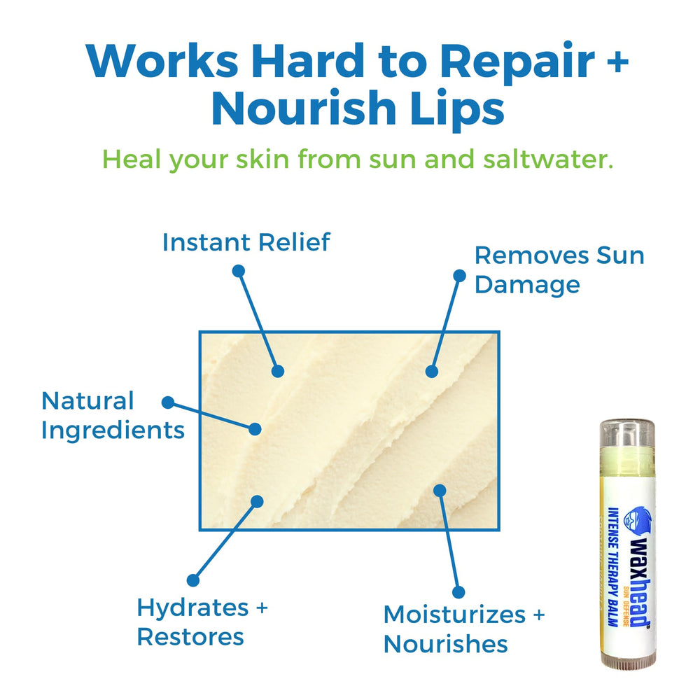 Waxhead lip balm vanilla quick relief for harsh elements on lips