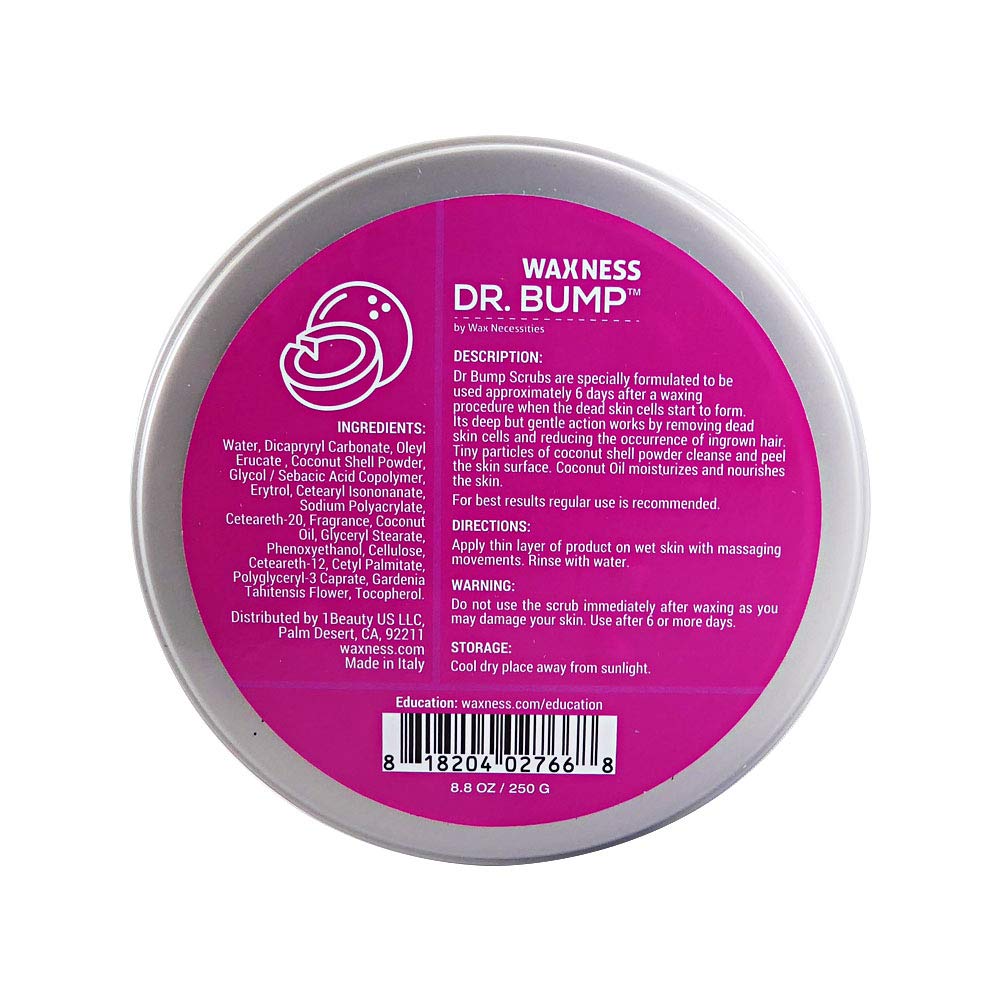 Waxness Dr Bump Scrub after-wax use helps prevent ingrown hairs