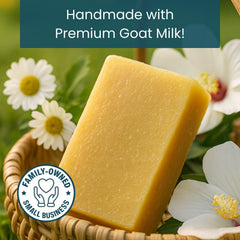 Way Natural Goat Milk Soap Bar Cherry Almond for hands and body across daily routines.
