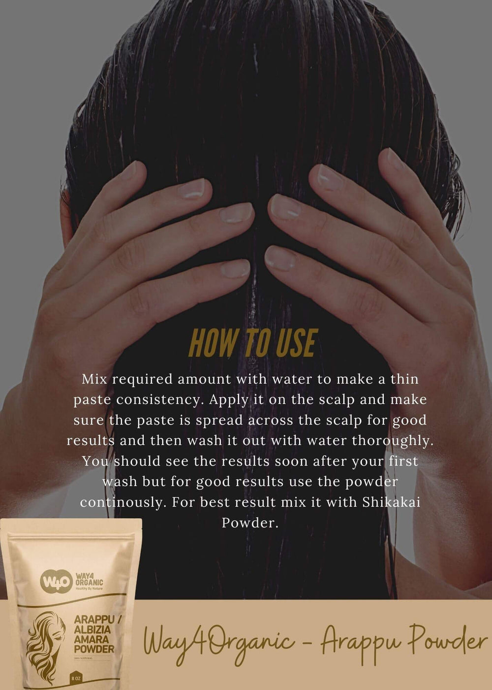 Arappu powder supports dandruff prevention with a gentle herbal routine