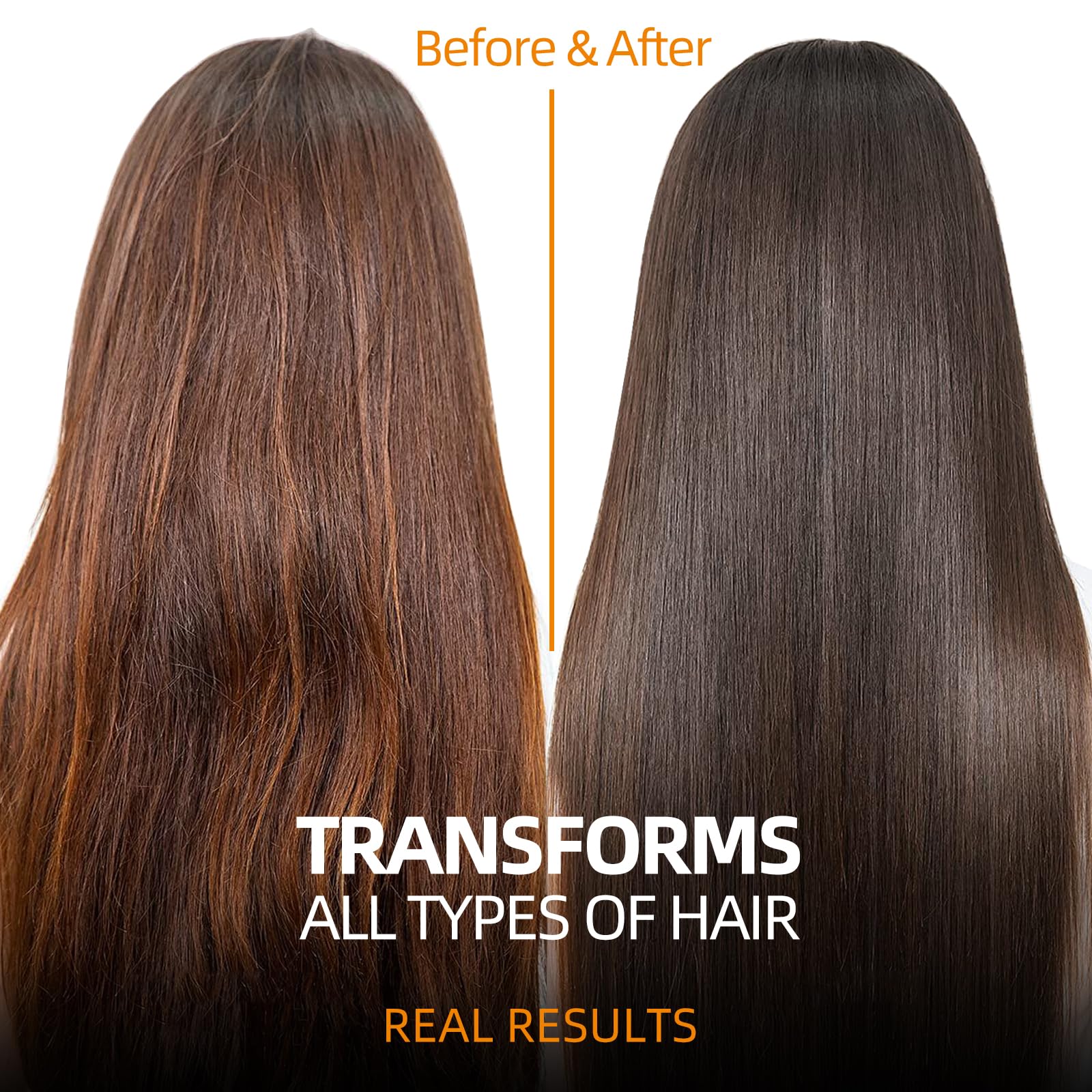 WDETHMY keratin mask application on damp hair for smooth, manageable strands.