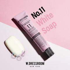W.Dressroom Hand Cream bottle showing non-greasy, quick-absorbing finish for busy days.