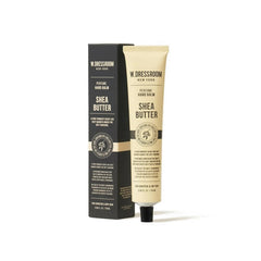 W Dressroom perfume hand balm in 75ml packaging for travel-friendly care.