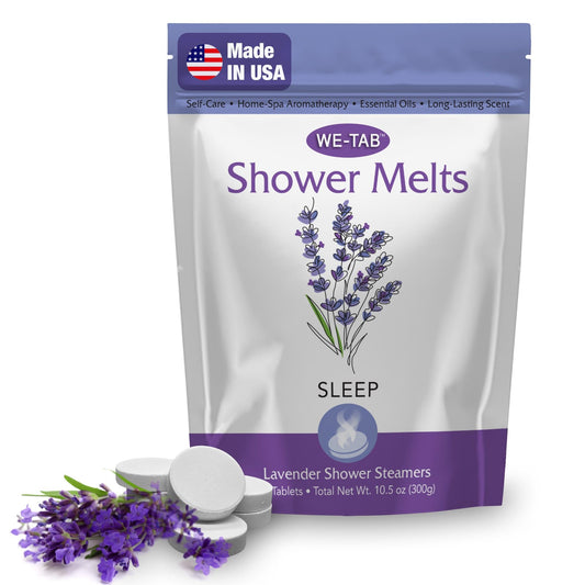 We-Tab shower steamer 10-pack with lavender aroma for unwind