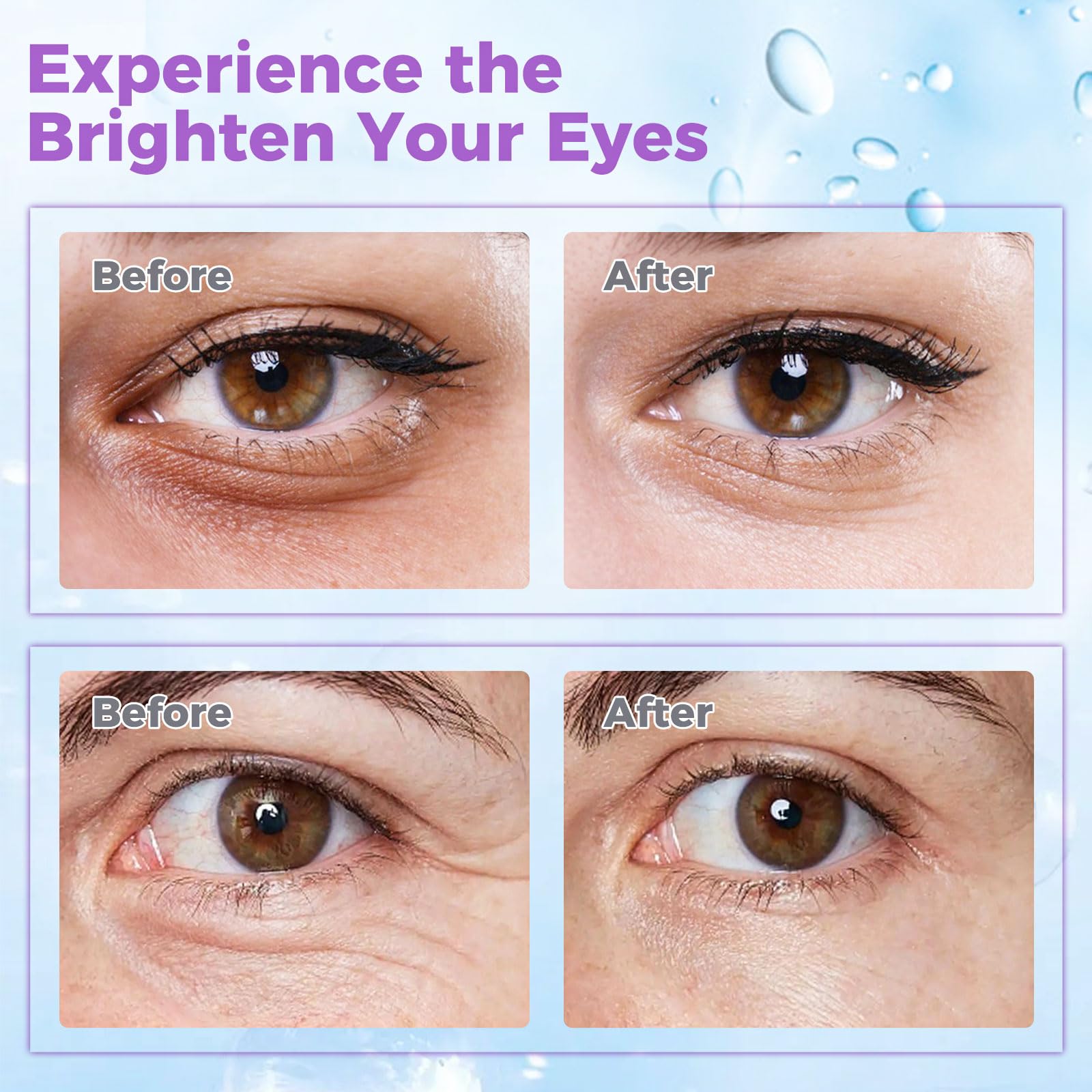 WEAUUP Eye Cream with hyaluronic acid for deep under-eye hydration.