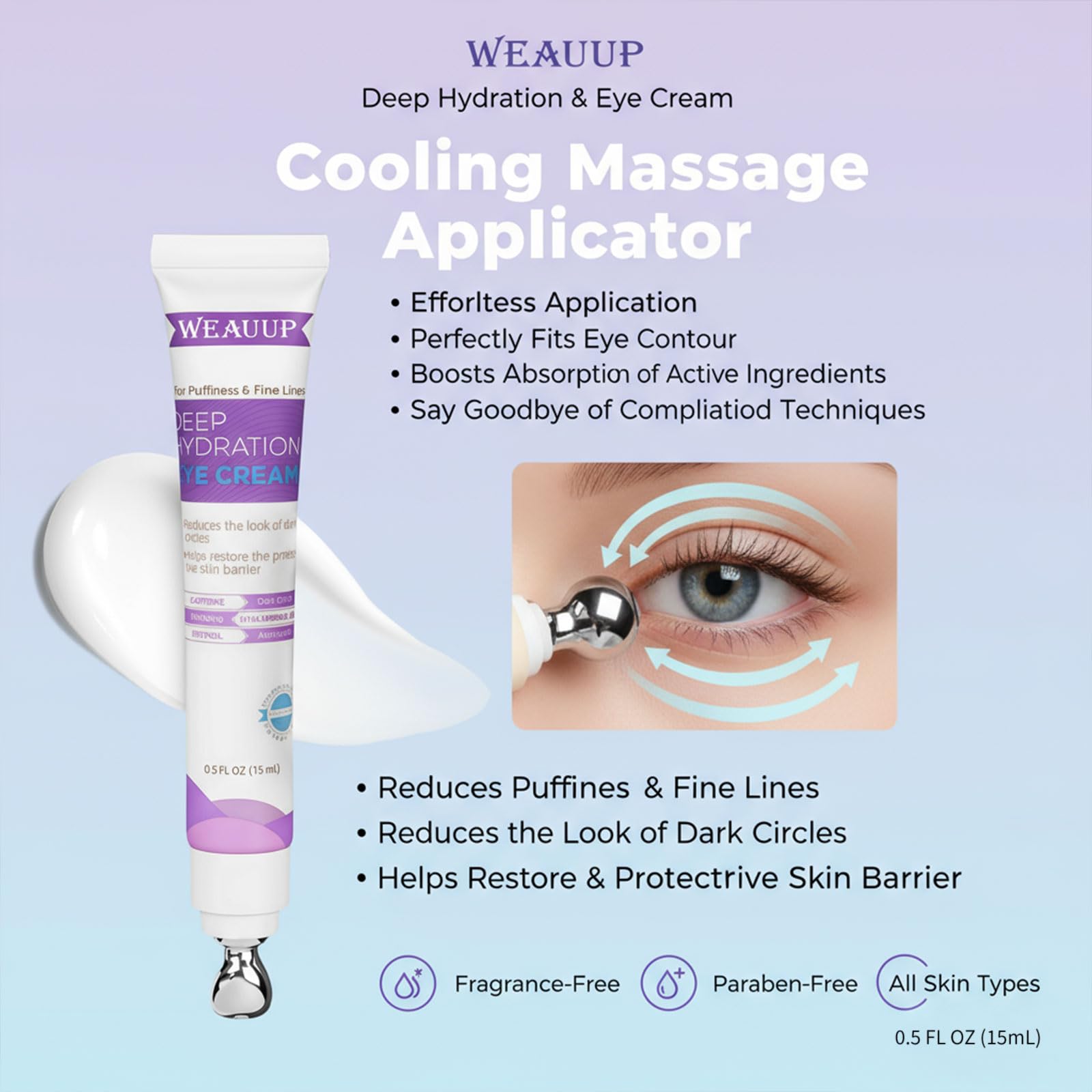 WEAUUP Eye Cream adheres to high manufacturing standards for quality.