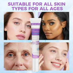 WEAUUP Eye Cream dermatologist-tested and gentle for sensitive under-eye skin.
