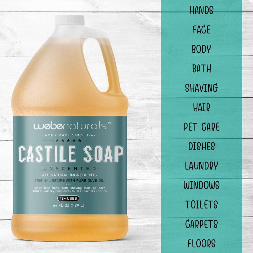 Pouring WEBE soap into a dispenser, smooth creamy lather forms
