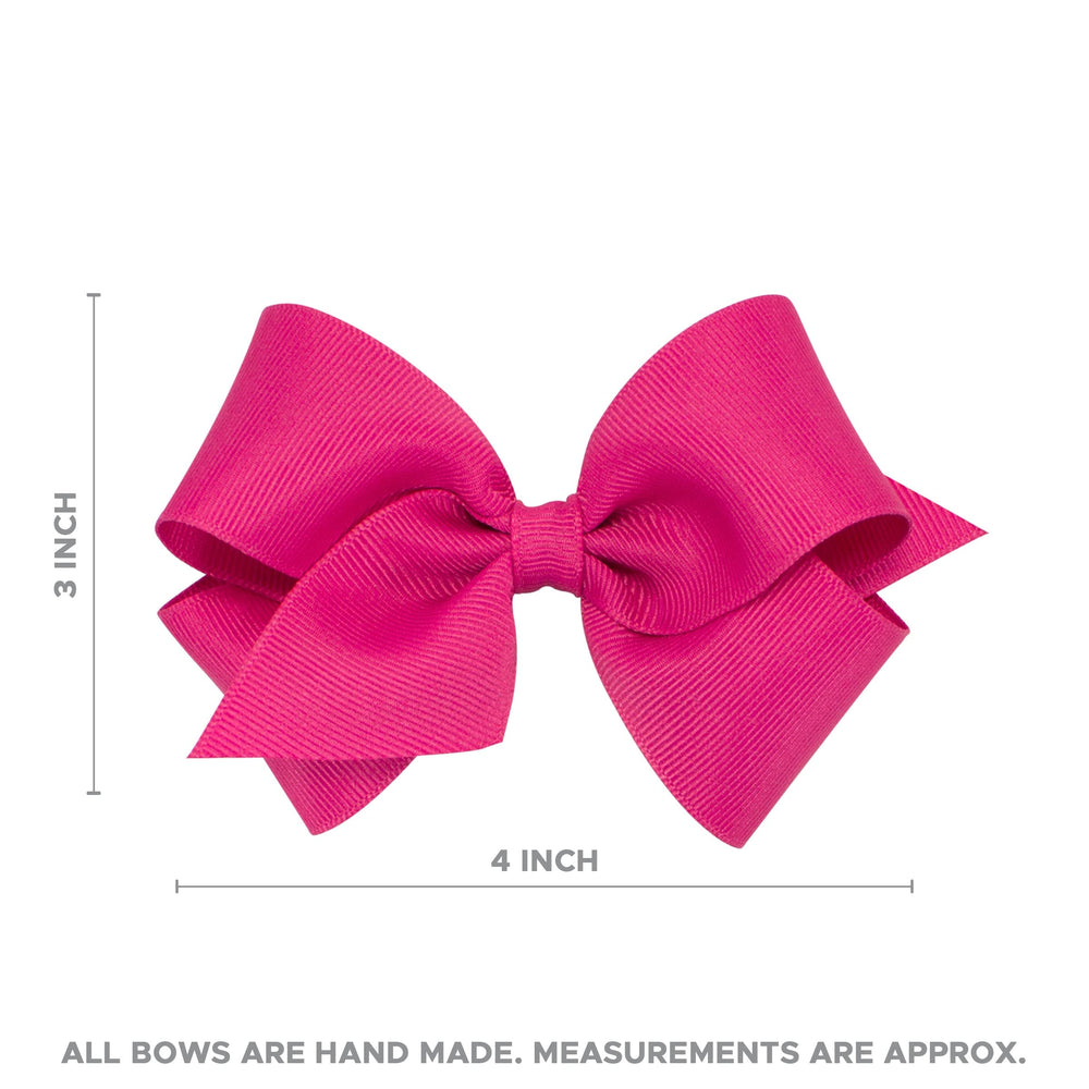 Velvet bow with satin lining highlighting luxe look and durability.