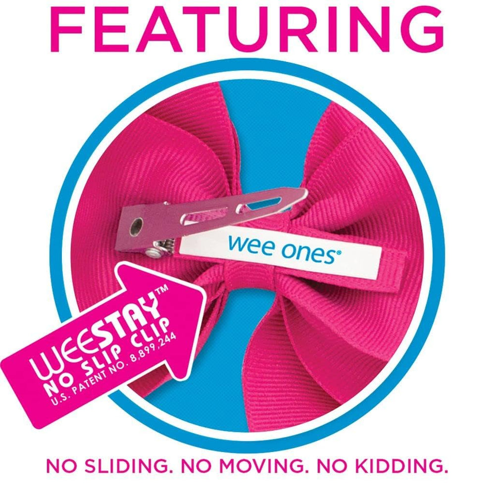 Wee Ones WeeStay No-Slip Clip closeup showing secure wear.