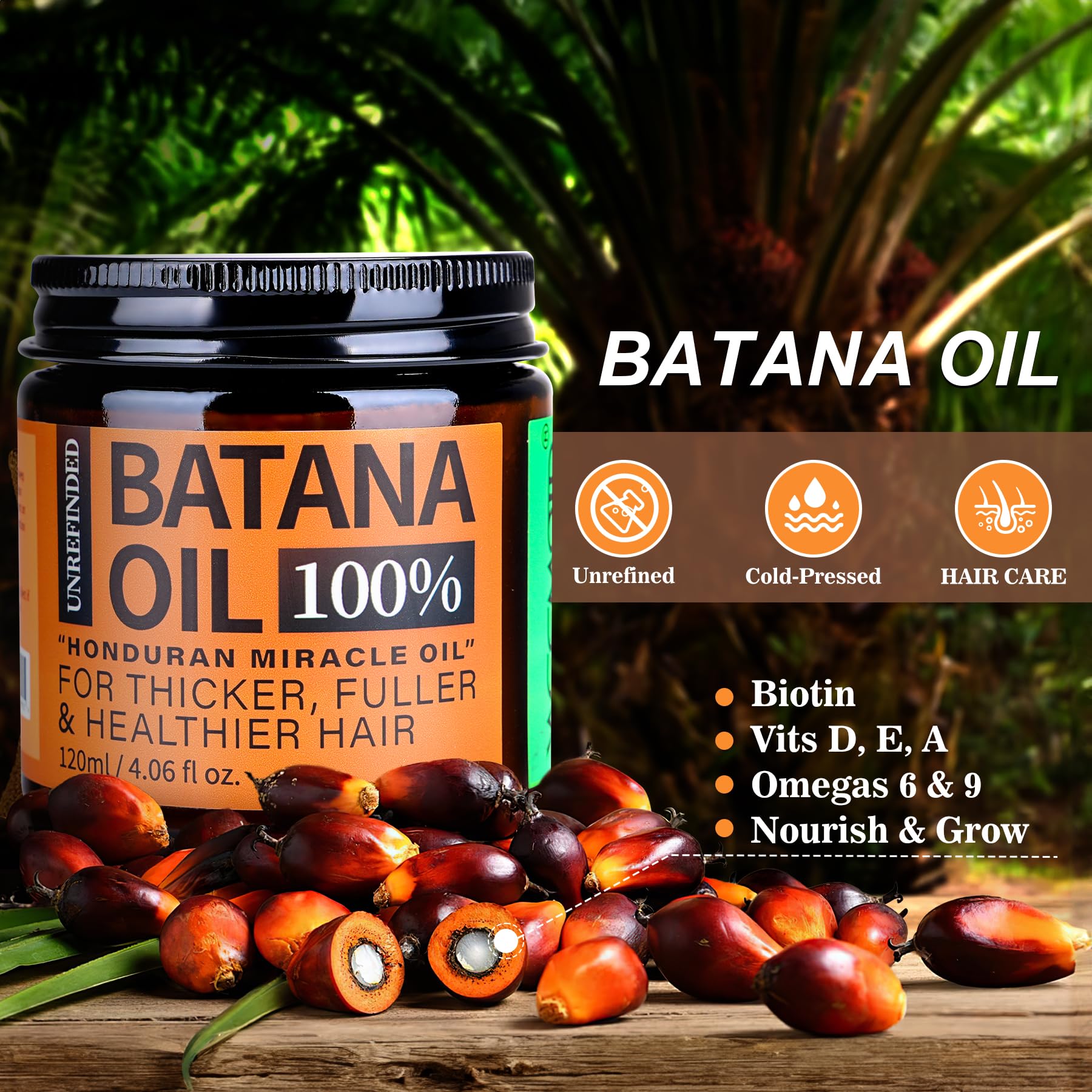 WEEMOTD Batana Oil Honduras origin label, authentic traditional hair care.