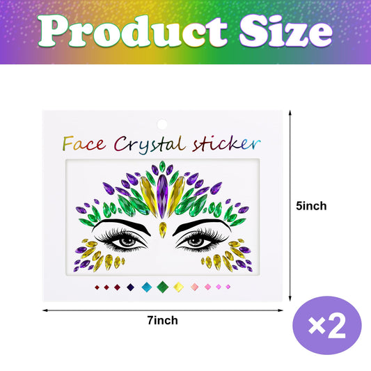 Wehhbtye glitter face crystals elevate costumes with vibrant sparkle