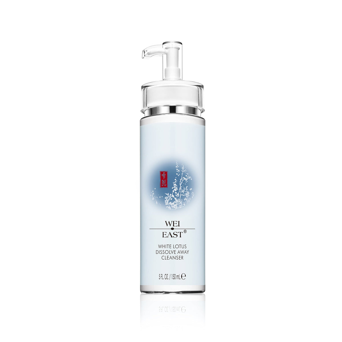 Wei East White Lotus Dissolve Away Cleanser for dry skin; gentle makeup removal and hydrating cleanse.