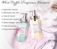 Weilaiya Shampoo foam application close-up—gentle cleansing.