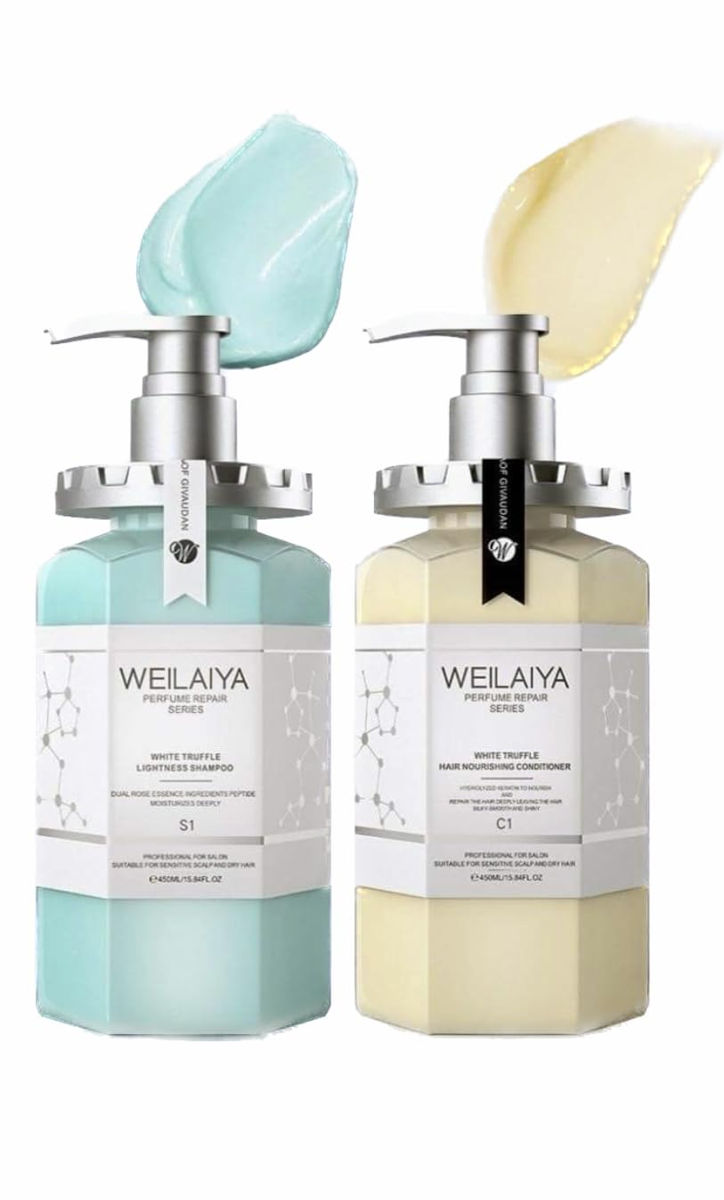 Weilaiya White Truffle Shampoo bottle—smooth, radiant hair after cleansing.