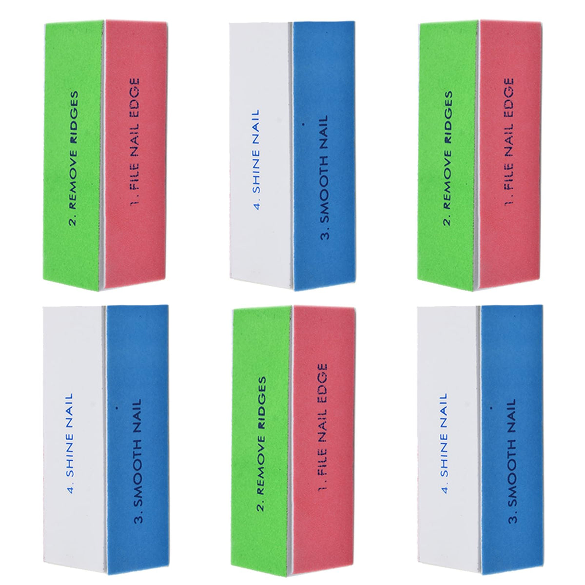 WEILUSI nail buffer block pink showing smooth edge prep