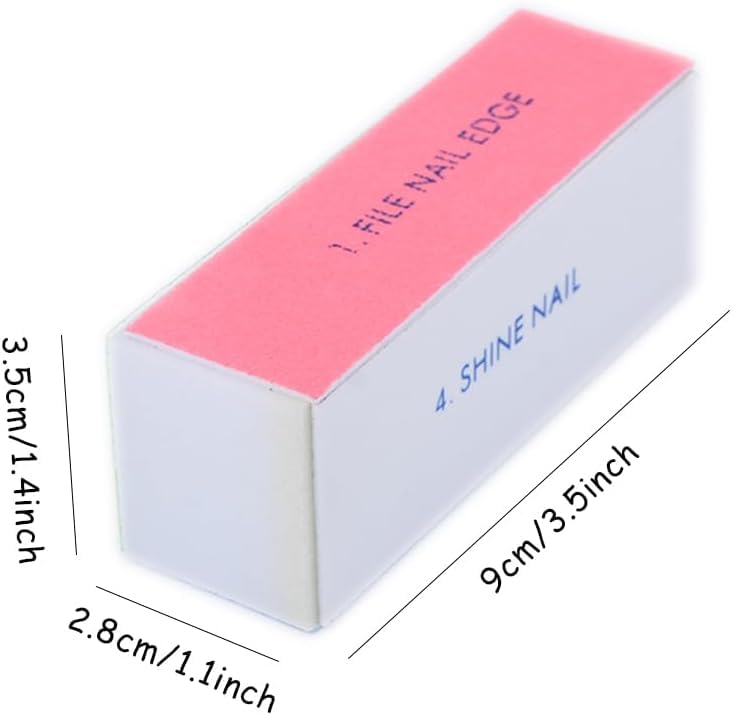 WEILUSI nail buffer block white ready for on‑the‑go care