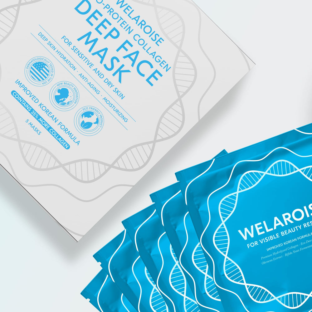 Welaroise wet-hydrogel-mask-facial ready-for-treatment