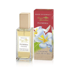 Royal Hawaiian Plumeria Cologne Spray bottle; Hawaii-inspired scent for daily wear.
