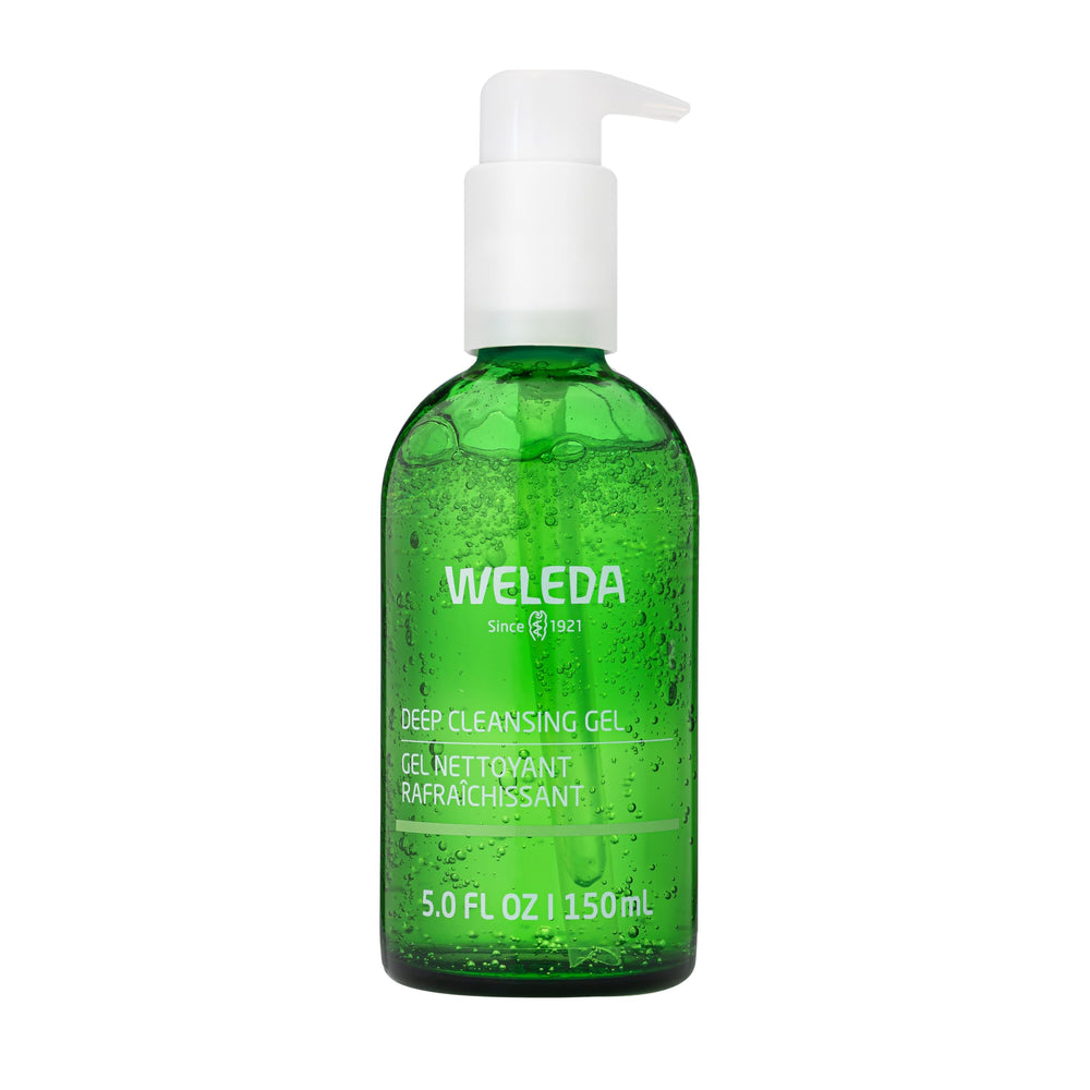 Weleda Deep Cleansing Gel bottle shown for a refreshing daily cleanse.