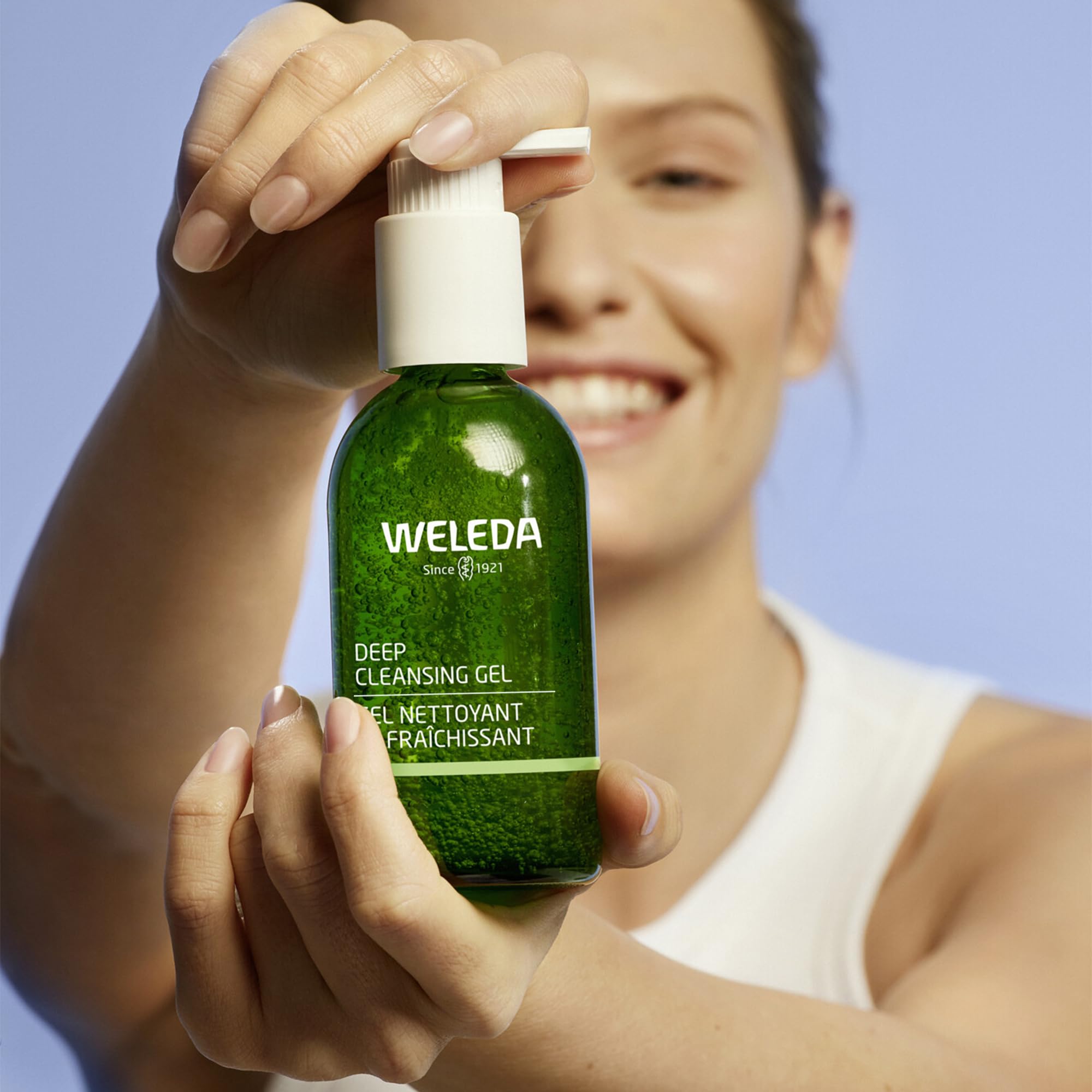 Vegan-friendly Weleda Deep Cleansing Gel packaging, ideal for travel.