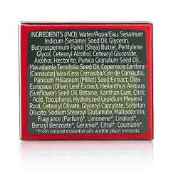 Weleda Pomegranate Seed Oil bottle highlights plant-based nourishment for skin overnight.