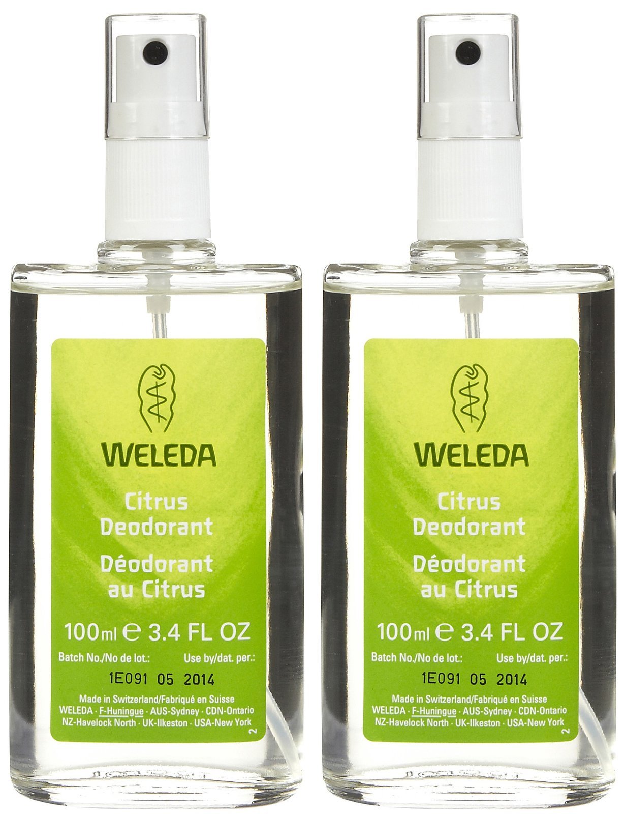 Weleda refreshing non-aerosol deodorant spray citrus, delivers lasting freshness and natural odor control for daily use.