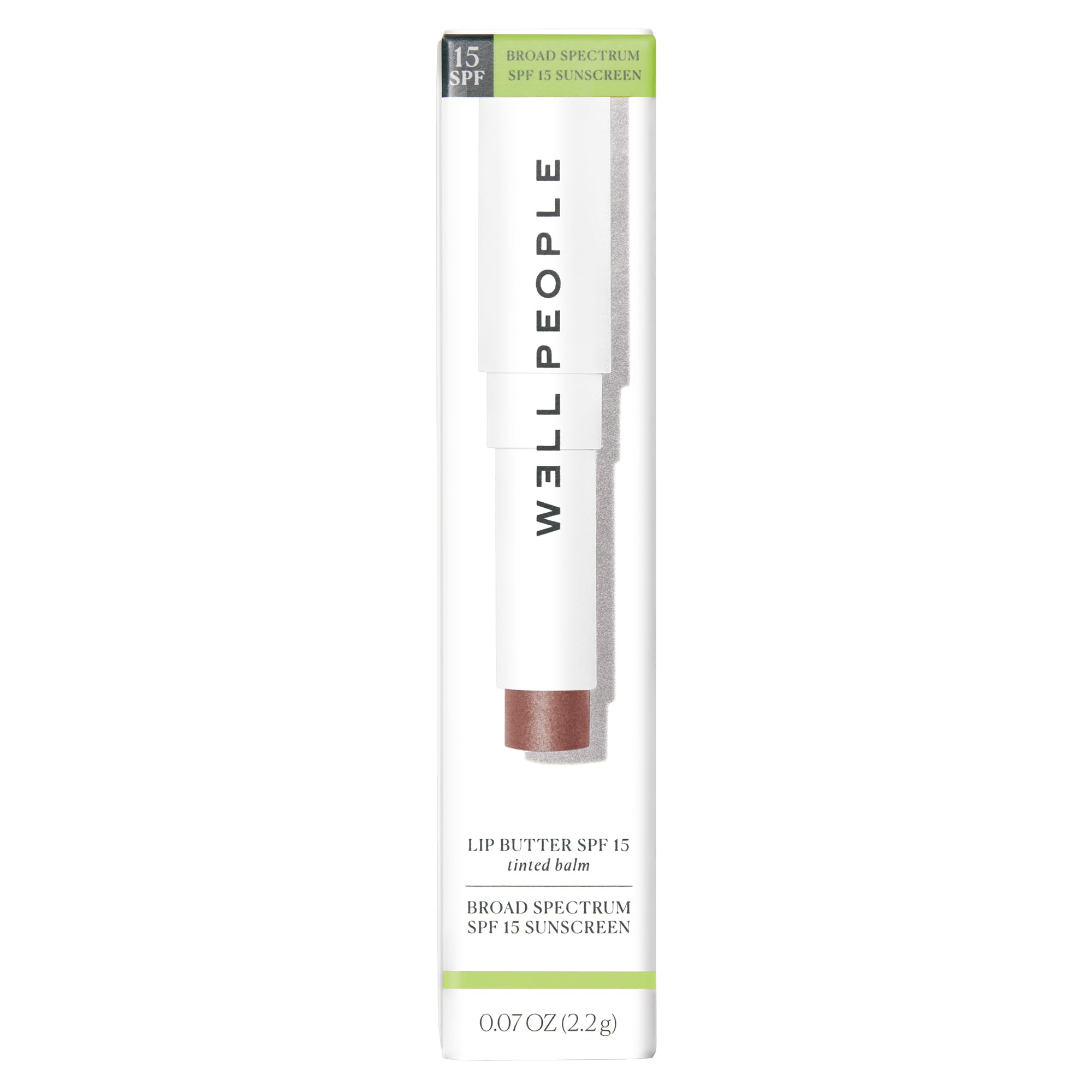 Vegan, cruelty-free Well People Lip Butter packaging highlights clean beauty