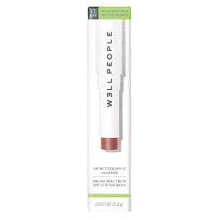 Vegan, cruelty-free Well People Lip Butter packaging highlights clean beauty