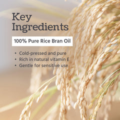 Well's Oil Rice Bran Oil hair application shows nourishing base for styling.
