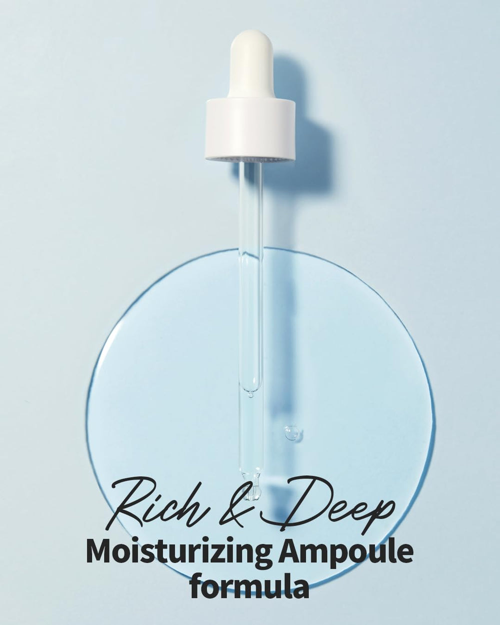 Wellage Real Hyaluronic Blue Ampoule application routine demonstrates daily hydration ritual